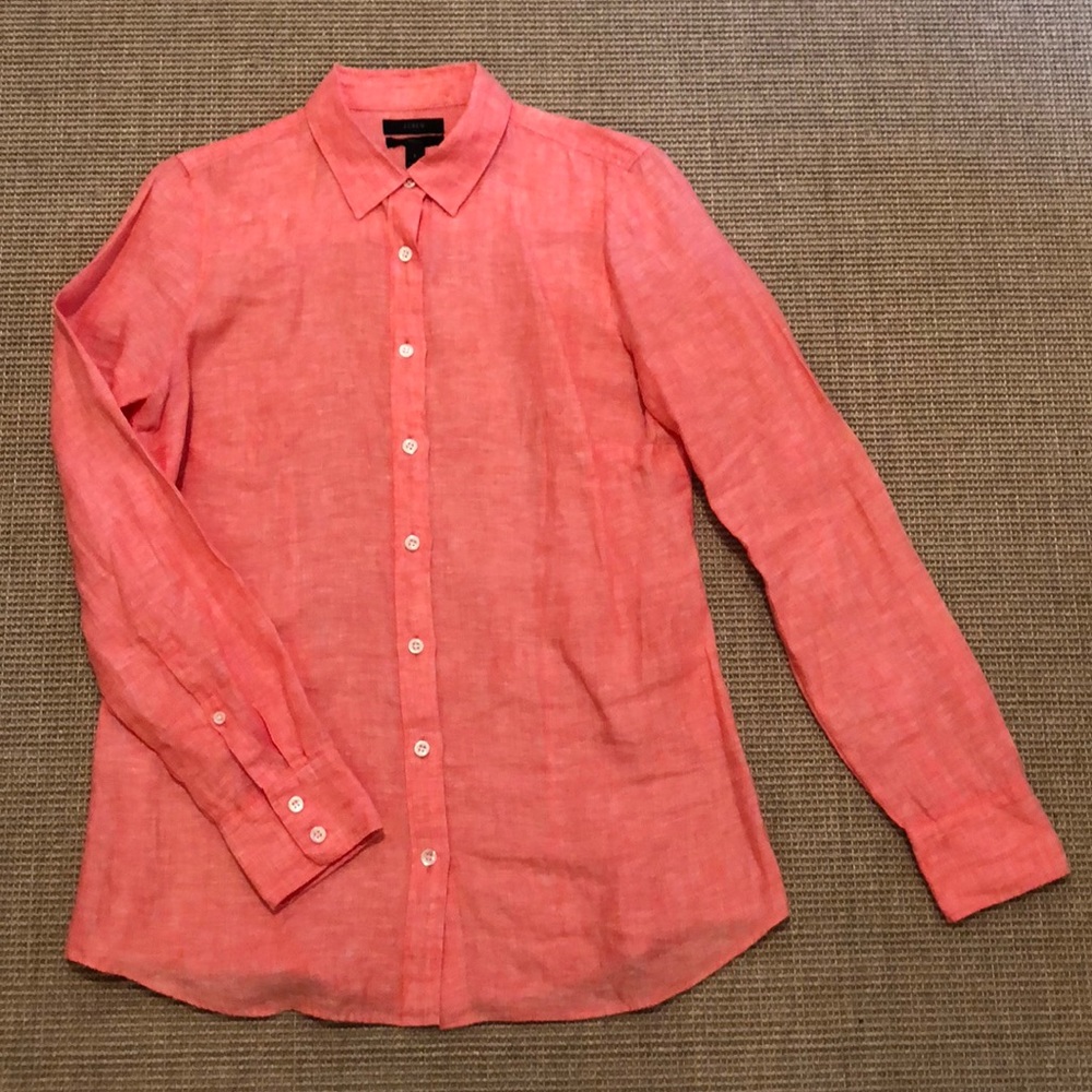 J. Crew Perfect Shirt in Linen